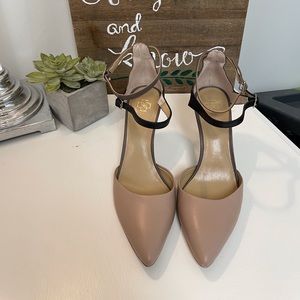 Ann Taylor Double Ankle Nude Pumps